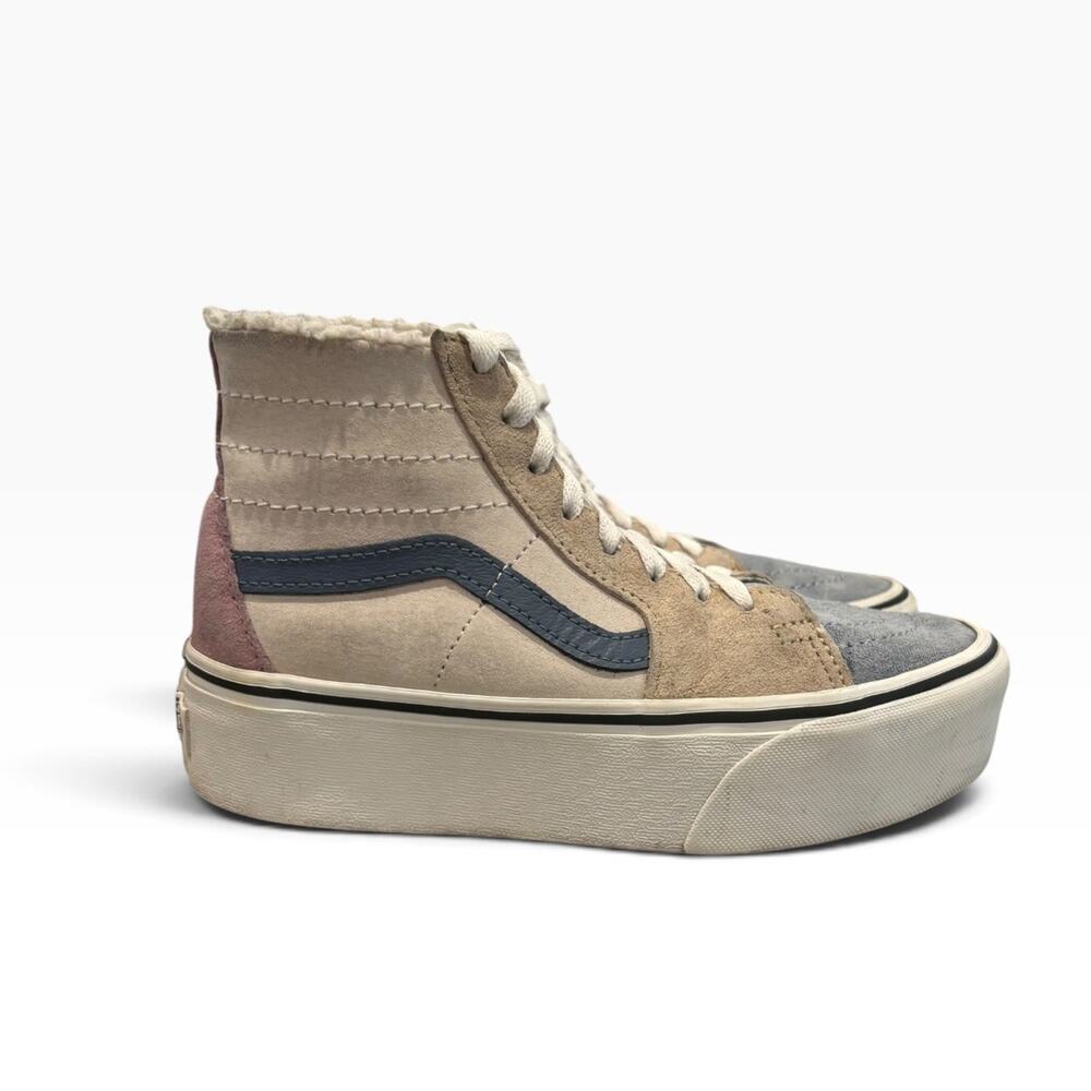 Vans Sk8-Hi Women’s 6 M 4.5 Pastel Suede Sherpa HEIQ Water Repellent High Top